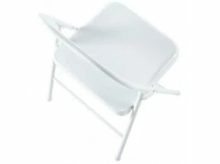 Lot De 6 Chaise Pliante En Métal Coloris Blanc - Longueur 46 X Profondeur 46 X Hauteur 87 Cm -mobilier de bureau Shop siege de bureau 12072885