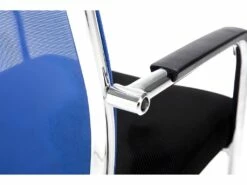 Chaise Pour Visiteur Fauteuil De Bureau Avec Accoudoirs Bleu Pieds Chromé BUR10146 7 Chaise Pour Visiteur Fauteuil De Bureau Avec Accoudoirs Bleu Pieds Chromé BUR10146 -mobilier de bureau Shop siege de bureau 12218919