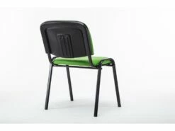 Chaise Visiteur Assise Rembourrée En Synthétique Vert BUR10073 -mobilier de bureau Shop siege de bureau 12218941