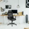 Fauteuil De Jeu Fauteuil De Bureau Exécutif En Cuir Synthétique Noir