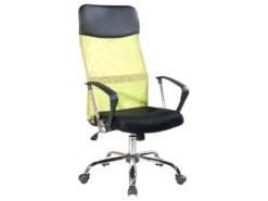 Armchair Chaise Ergonomique Noir Vert Bureau 113/123x57,5x58,5 -mobilier de bureau Shop siege de bureau 12523517