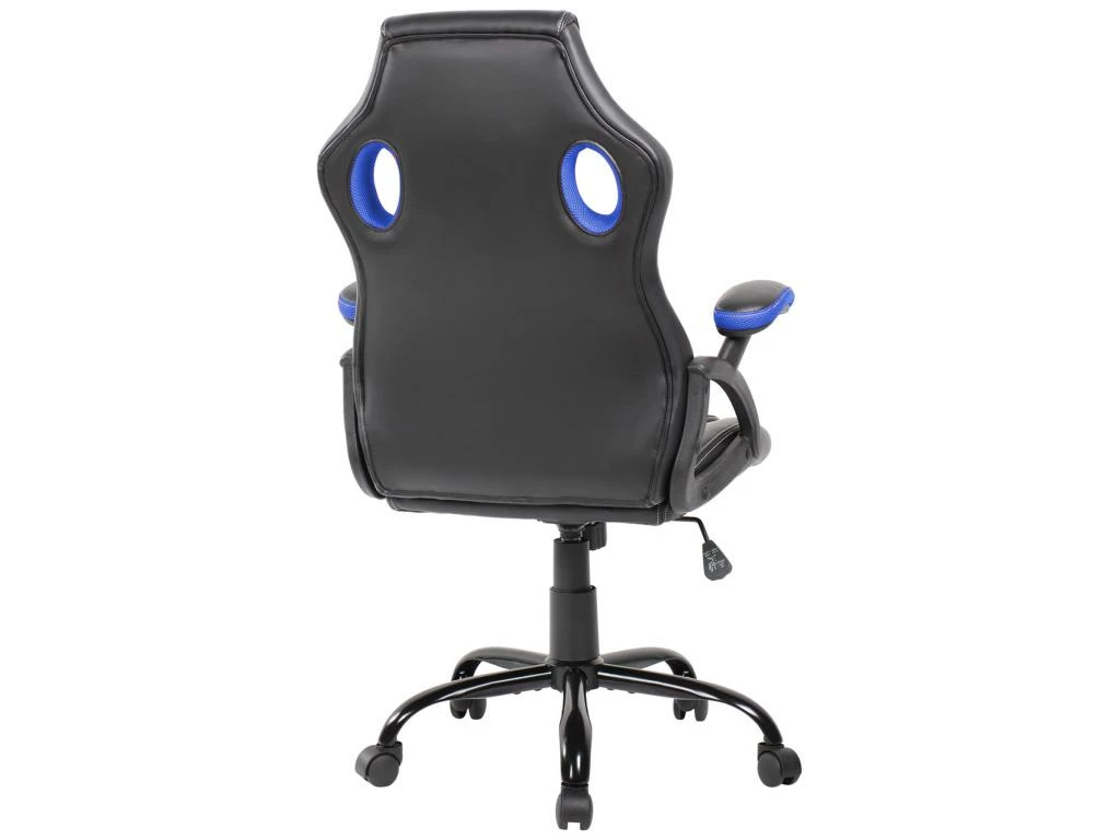 Fauteuil Gamer Siège Noir Bleu Nylon Simili-cuir 120x66x63 5 Fauteuil Gamer Siège Noir Bleu Nylon Simili-cuir 120x66x63 – Image 5