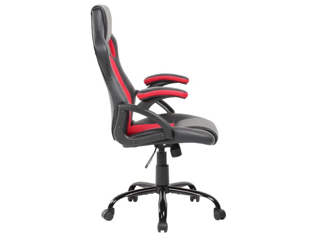 Chaise De Bureau Gaming Siège Noir Rouge Simili-cuir 120x66x63 5 Chaise De Bureau Gaming Siège Noir Rouge Simili-cuir 120x66x63 – Image 5