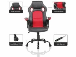 Chaise De Bureau Gaming Siège Noir Rouge Simili-cuir 120x66x63 17 Chaise De Bureau Gaming Siège Noir Rouge Simili-cuir 120x66x63 -mobilier de bureau Shop siege de bureau 12523645