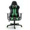 WOLF | Fauteuil à Roulettes Chaise De Bureau Gaming PU Ergonomique | Siège Gamer Dossier Inclinable De 90° à 180°