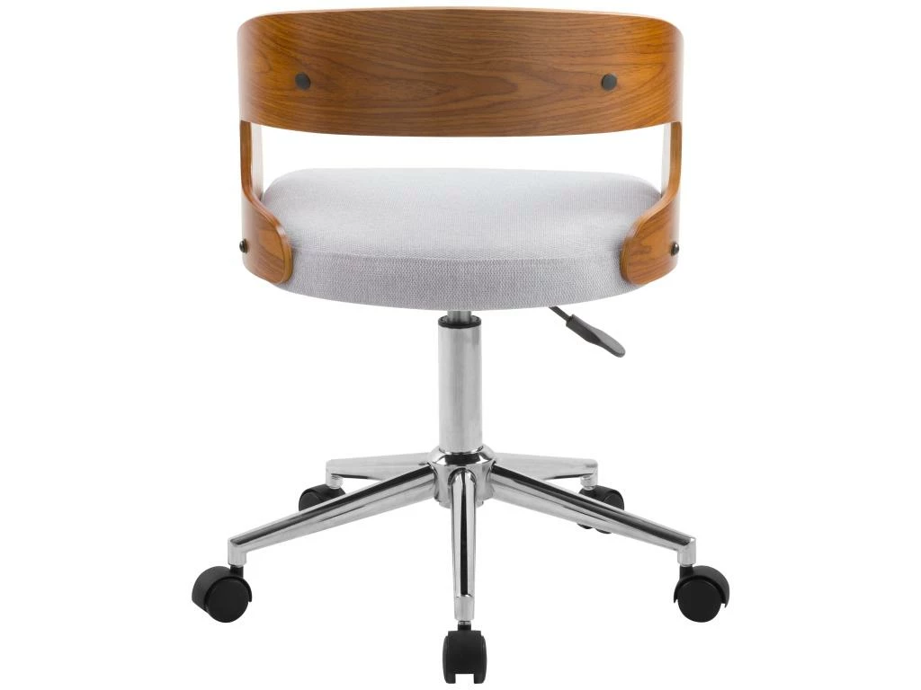 Chaise De Bureau Louis Gris Clair 7 Chaise De Bureau Louis Gris Clair – Image 7