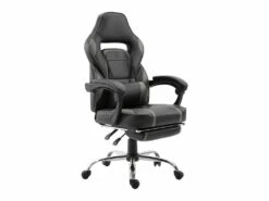 Fauteuil De Bureau Gamer Noir Et Gris LINK - HAPPY GARDEN