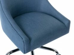 Chaise De Bureau - Tissu - Bleu - Hauteur Réglable - WONDIO -mobilier de bureau Shop siege de bureau 13225793