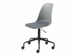 Curvi - Chaise De Bureau En Plastique Et Métal - Couleur - Gris -mobilier de bureau Shop siege de bureau 13303527