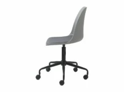 Curvi - Chaise De Bureau En Plastique Et Métal - Couleur - Gris -mobilier de bureau Shop siege de bureau 13303531