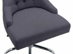 Chaise De Bureau - Tissu - Gris - Hauteur Réglable - MERVIA -mobilier de bureau Shop siege de bureau 13485541