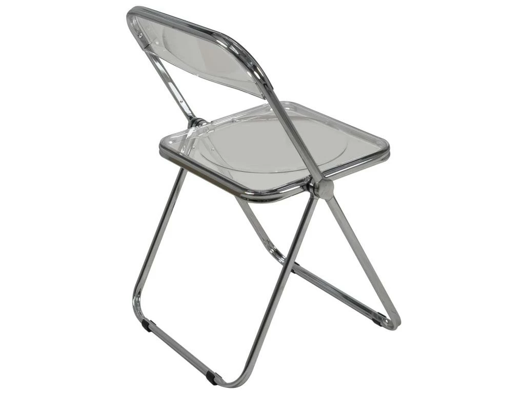 Lot De 4 Chaises Pliables Transparentes Et Chrome RAMA (Transparent) 4 Lot De 4 Chaises Pliables Transparentes Et Chrome RAMA (Transparent) – Image 4