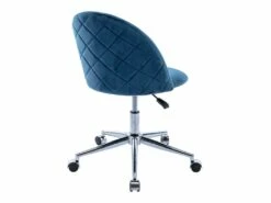 Chaise De Bureau - Velours - Bleu - Hauteur Réglable - MELBOURNE -mobilier de bureau Shop siege de bureau 13637483