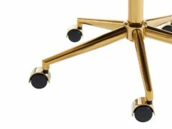 Chaise De Bureau - Velours - Beige - Hauteur Réglable - MELBOURNE -mobilier de bureau Shop siege de bureau 13641991