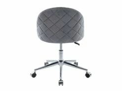 Chaise De Bureau - Velours - Gris - Hauteur Réglable - MELBOURNE -mobilier de bureau Shop siege de bureau 13643255