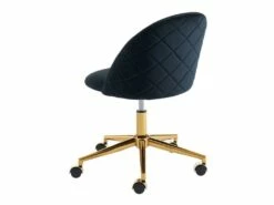 Chaise De Bureau - Velours - Noir - Hauteur Réglable - MELBOURNE -mobilier de bureau Shop siege de bureau 13667173