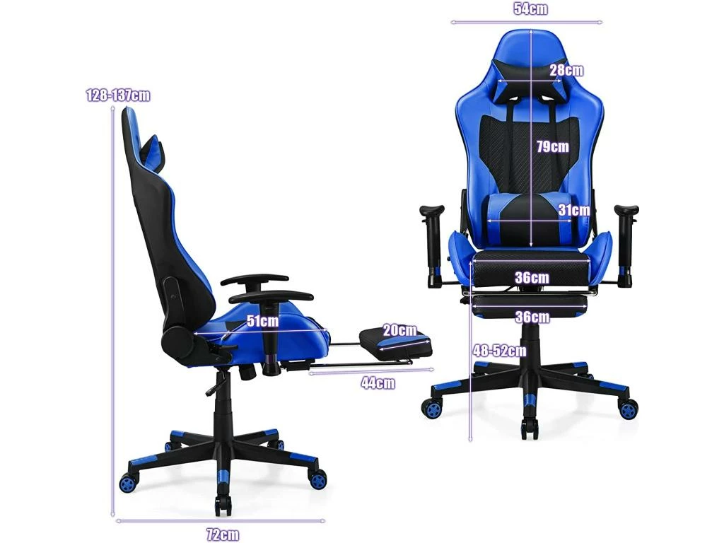 Chaise Gaming, Siège Gamer Pivotante Ergonomique 2 Chaise Gaming, Siège Gamer Pivotante Ergonomique – Image 2
