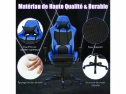 Chaise Gaming, Siège Gamer Pivotante Ergonomique 8 Chaise Gaming, Siège Gamer Pivotante Ergonomique -mobilier de bureau Shop siege de bureau 13837557
