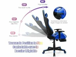 Chaise Gaming, Siège Gamer Pivotante Ergonomique 9 Chaise Gaming, Siège Gamer Pivotante Ergonomique -mobilier de bureau Shop siege de bureau 13837559