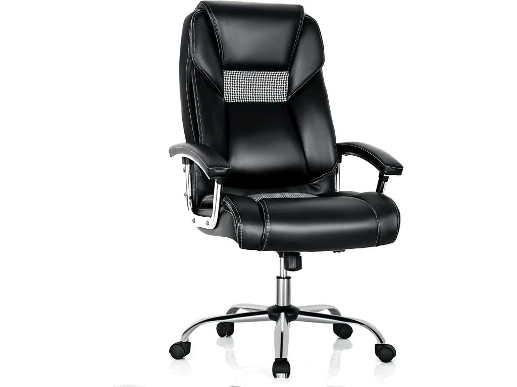 Chaise De Bureau à Dossier Haut, Fauteuil à Bascule Réglable En Hauteur 1 Chaise De Bureau à Dossier Haut, Fauteuil à Bascule Réglable En Hauteur