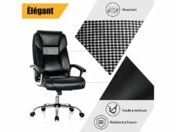 Chaise De Bureau à Dossier Haut, Fauteuil à Bascule Réglable En Hauteur 7 Chaise De Bureau à Dossier Haut, Fauteuil à Bascule Réglable En Hauteur -mobilier de bureau Shop siege de bureau 13841183