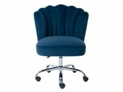 Chaise De Bureau - Velours - Bleu - Hauteur Réglable - RUTY De Pascal Morabito -mobilier de bureau Shop siege de bureau 14461145