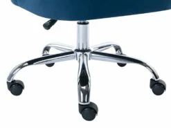 Chaise De Bureau - Velours - Bleu - Hauteur Réglable - RUTY De Pascal Morabito -mobilier de bureau Shop siege de bureau 14461147