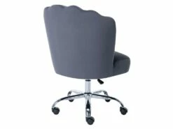 Chaise De Bureau - Velours - Anthracite - Hauteur Réglable - RUTY De Pascal Morabito -mobilier de bureau Shop siege de bureau 14959261