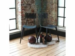 Chaise En Vieux Bidons Métal Victorine (lot De 2)