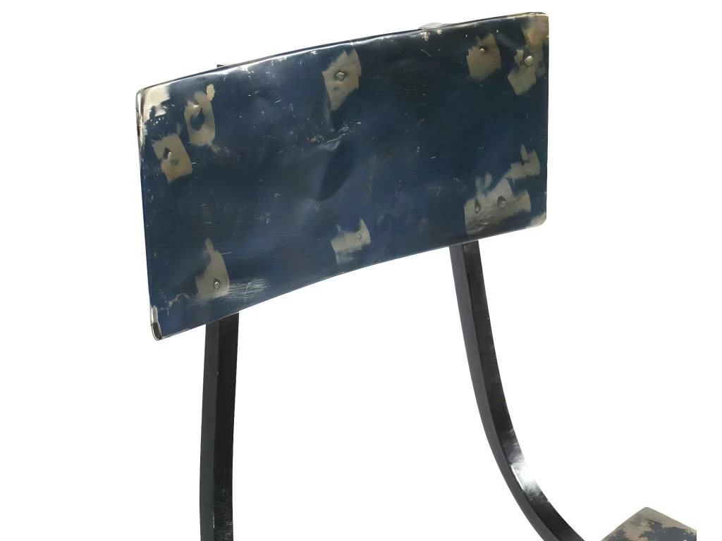 Chaise En Vieux Bidons Métal Victorine (lot De 2) 5 Chaise En Vieux Bidons Métal Victorine (lot De 2) – Image 5