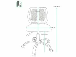 Chaise De Bureau Enfant SAWI (bleu) -mobilier de bureau Shop siege de bureau 15862727