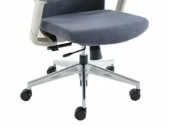 Fauteuil De Bureau Professionnel - Tissu - Gris - HUMIA -mobilier de bureau Shop siege de bureau 1623189