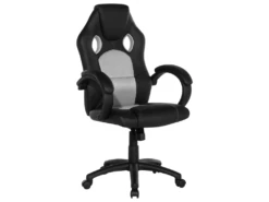 Chaise De Bureau En Cuir PU Gris FIGHTER