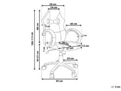 Chaise De Bureau En Cuir PU Gris FIGHTER -mobilier de bureau Shop siege de bureau 16265393