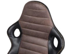 Chaise De Bureau Noire Et Marron SUPREME -mobilier de bureau Shop siege de bureau 17122339