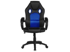 Chaise De Bureau En Cuir PU Bleu FIGHTER -mobilier de bureau Shop siege de bureau 17124981