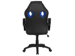 Chaise De Bureau En Cuir PU Bleu FIGHTER -mobilier de bureau Shop siege de bureau 17124985