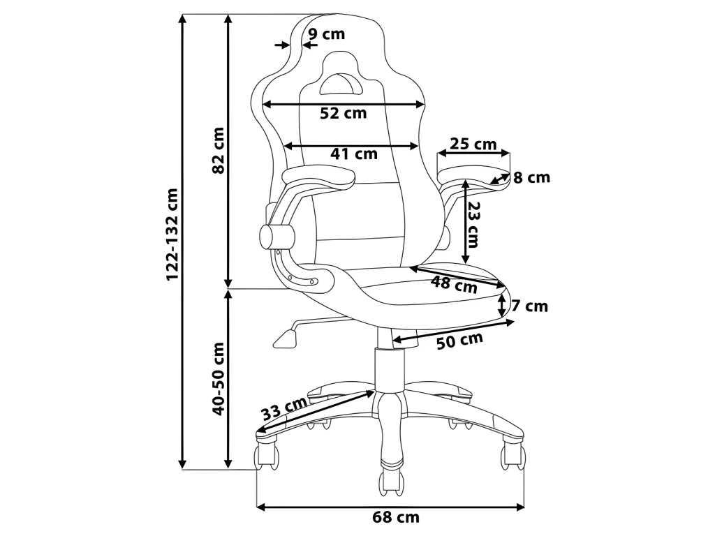 Fauteuil Gamer Noir MASTER 3 Fauteuil Gamer Noir MASTER – Image 3
