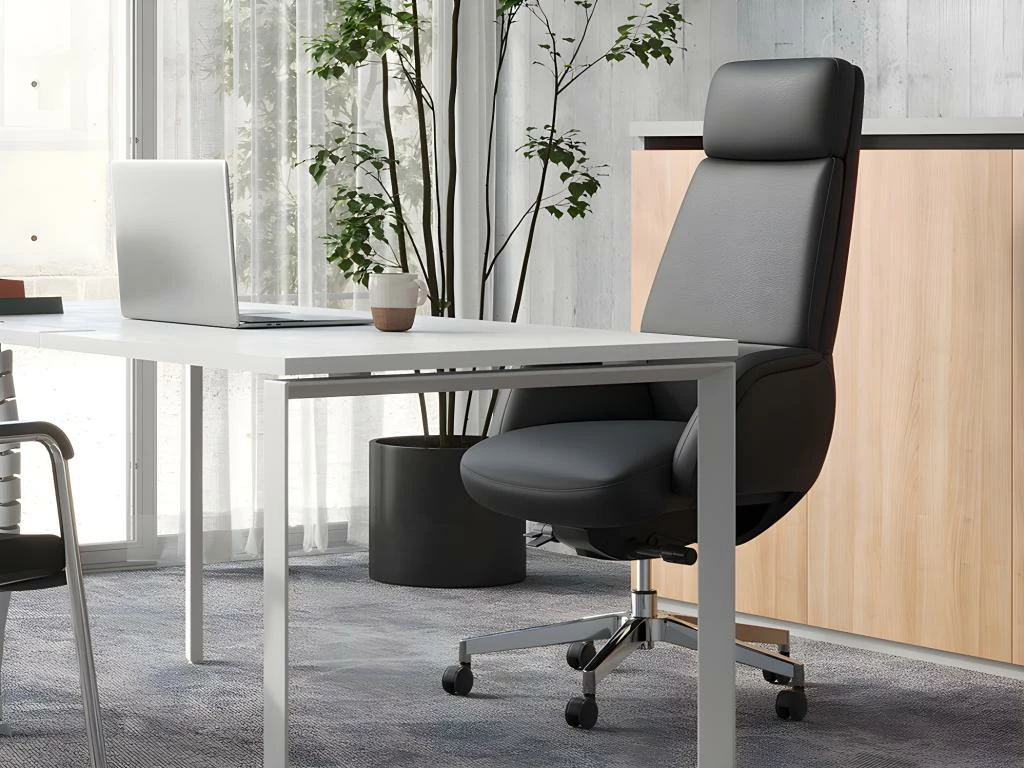 Fauteuil De Direction Professionnel - Cuir Et Simili - Noir - RUIVALA 4 Fauteuil De Direction Professionnel - Cuir Et Simili - Noir - RUIVALA – Image 4