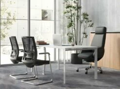 Fauteuil De Direction Professionnel - Cuir Et Simili - Noir - RUIVALA 19 Fauteuil De Direction Professionnel - Cuir Et Simili - Noir - RUIVALA -mobilier de bureau Shop siege de bureau 1713317