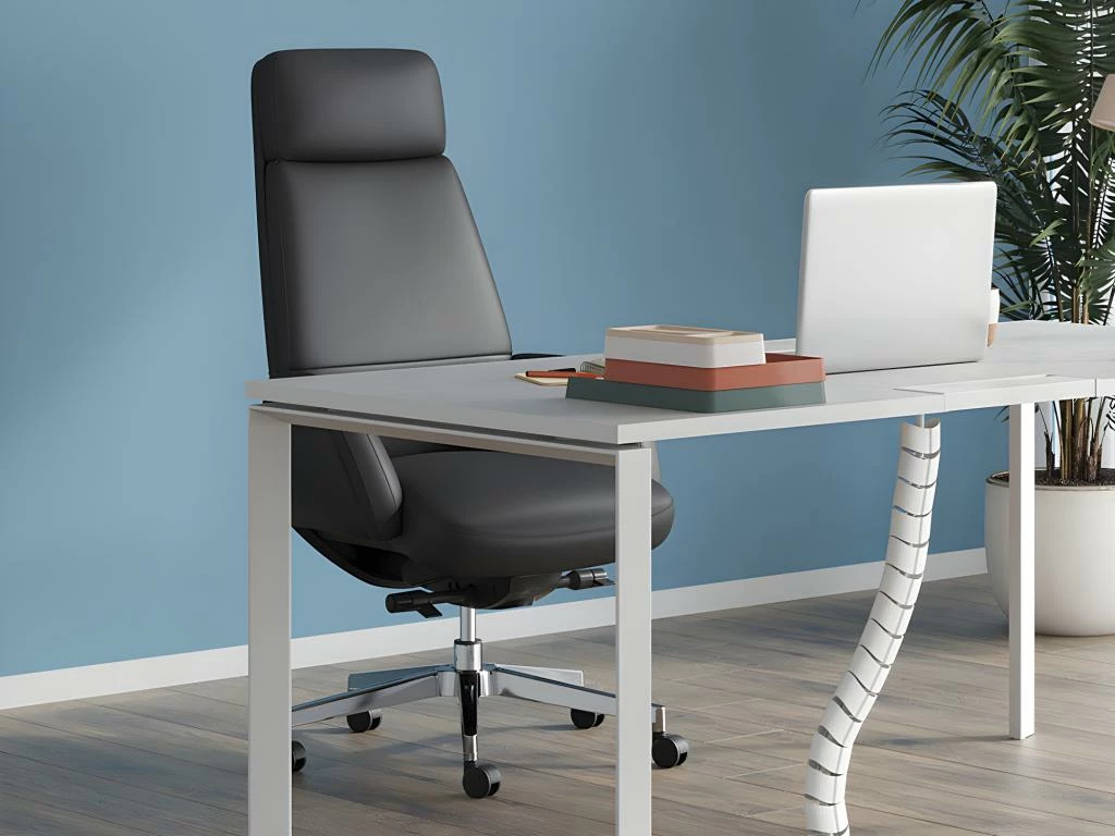 Fauteuil De Direction Professionnel - Cuir Et Simili - Noir - RUIVALA 2 Fauteuil De Direction Professionnel - Cuir Et Simili - Noir - RUIVALA – Image 2