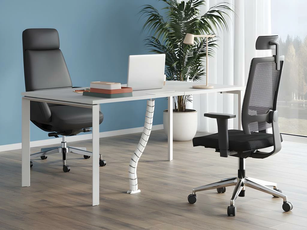 Fauteuil De Direction Professionnel - Cuir Et Simili - Noir - RUIVALA 1 Fauteuil De Direction Professionnel - Cuir Et Simili - Noir - RUIVALA