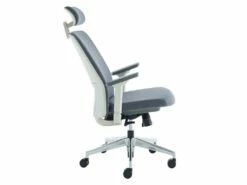 Fauteuil De Bureau Professionnel - Avec Têtière - Tissu - Gris - VOLTI -mobilier de bureau Shop siege de bureau 1817187