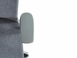 Fauteuil De Bureau Professionnel - Avec Têtière - Tissu - Gris - VOLTI -mobilier de bureau Shop siege de bureau 1817251