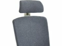 Fauteuil De Bureau Professionnel - Avec Têtière - Tissu - Gris - VOLTI -mobilier de bureau Shop siege de bureau 1817275