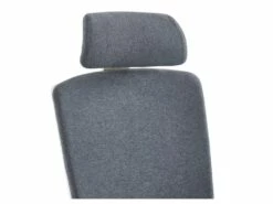 Fauteuil De Bureau Professionnel - Avec Têtière - Tissu - Gris - VOLTI -mobilier de bureau Shop siege de bureau 1817297