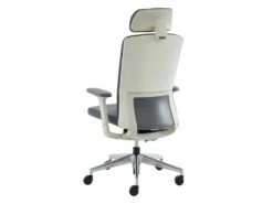 Fauteuil De Bureau Professionnel - Avec Têtière - Tissu - Gris - VOLTI -mobilier de bureau Shop siege de bureau 1817307