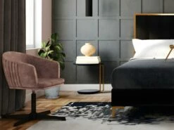 Chaise De Bureau - Tissu - Taupe - FAVIA -mobilier de bureau Shop siege de bureau 18829943