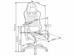 Fauteuil De Bureau En Cuir Synthétique - Rouge/Noir -mobilier de bureau Shop siege de bureau 18836063