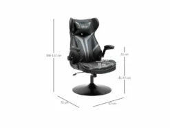Fauteuil De Gaming Bicolore SPEED Noir & Gris -mobilier de bureau Shop siege de bureau 19164763